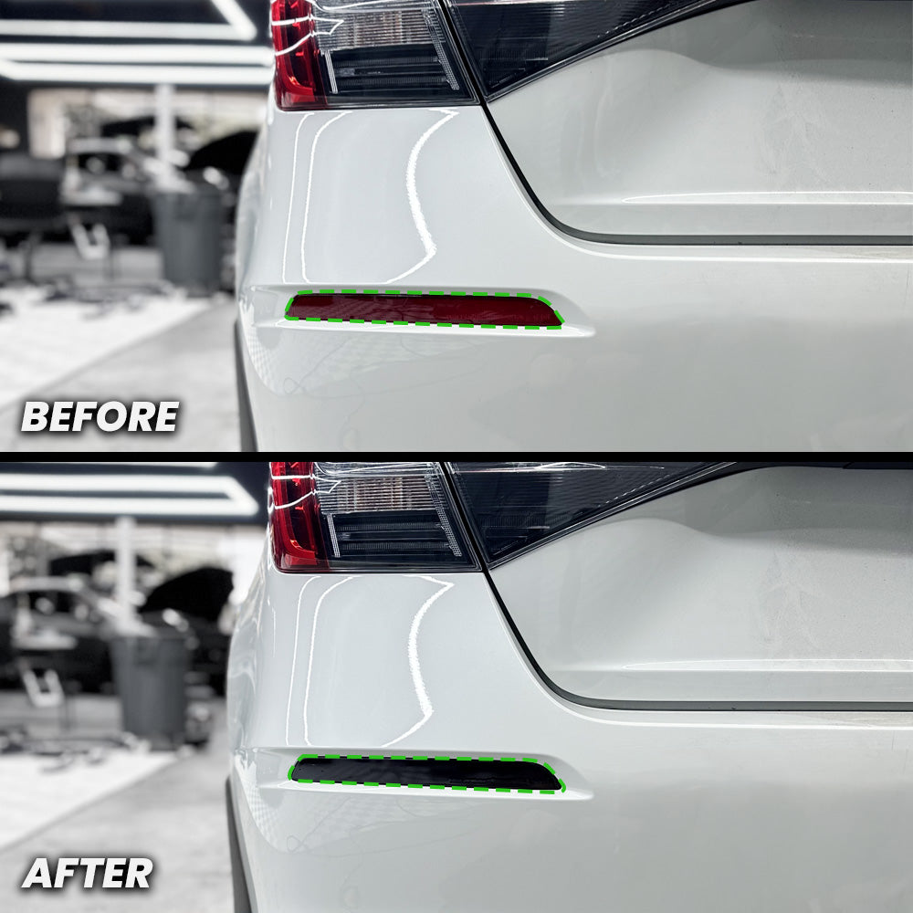 Rear Bumper Reflector Pre-cut Overlay for 2022+ Honda Civic Sedan