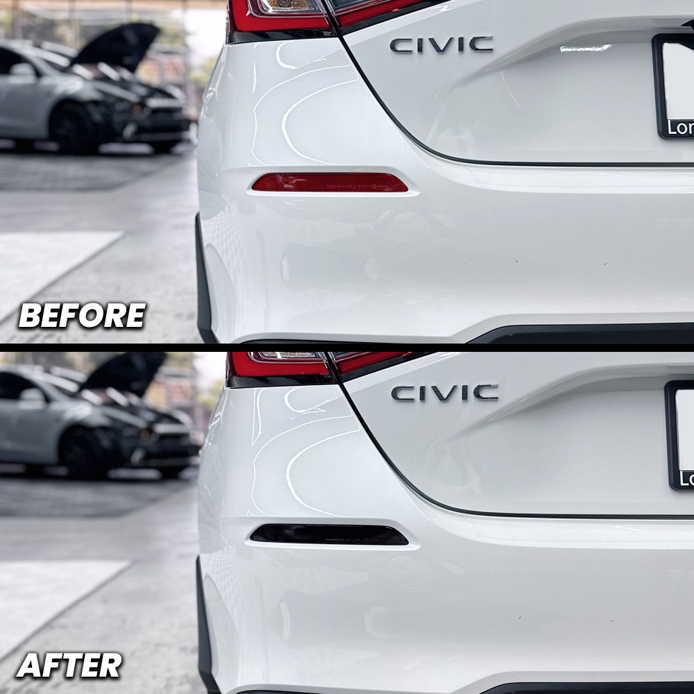 Rear Bumper Reflector Pre-cut Overlay for 2022+ Honda Civic Hatchback