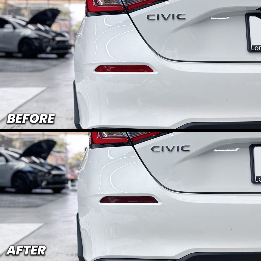 Rear Bumper Reflector Pre-cut Overlay for 2022+ Honda Civic Hatchback