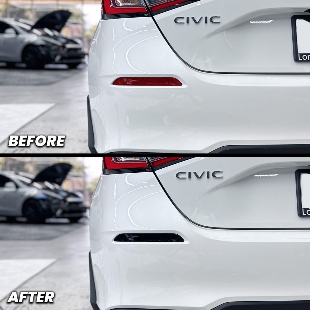 Rear Bumper Reflector Pre-cut Overlay for 2022+ Honda Civic Hatchback