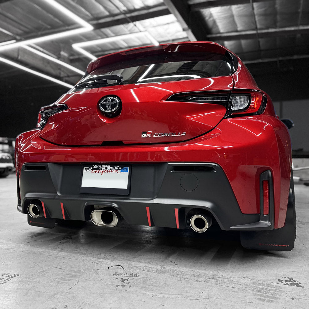 Vis Racing Gr Corolla Rear Diffuser 2023+ Toyota Corolla GR Rear Bumper Diffuser Pin-stripe Pre-cut Overla ...