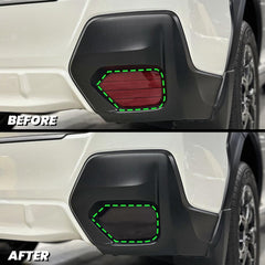 2018-2023 Subaru Crosstrek Smoked Rear Bumper Reflector Pre-Cut Overlay