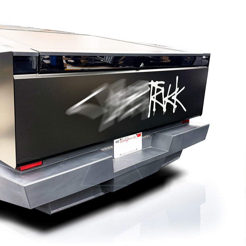 AFD Overlays Rear Tailgate Graffiti Pre-cut Overlay Vinyl Sticker Decal for 2024+ Tesla Cybertruck