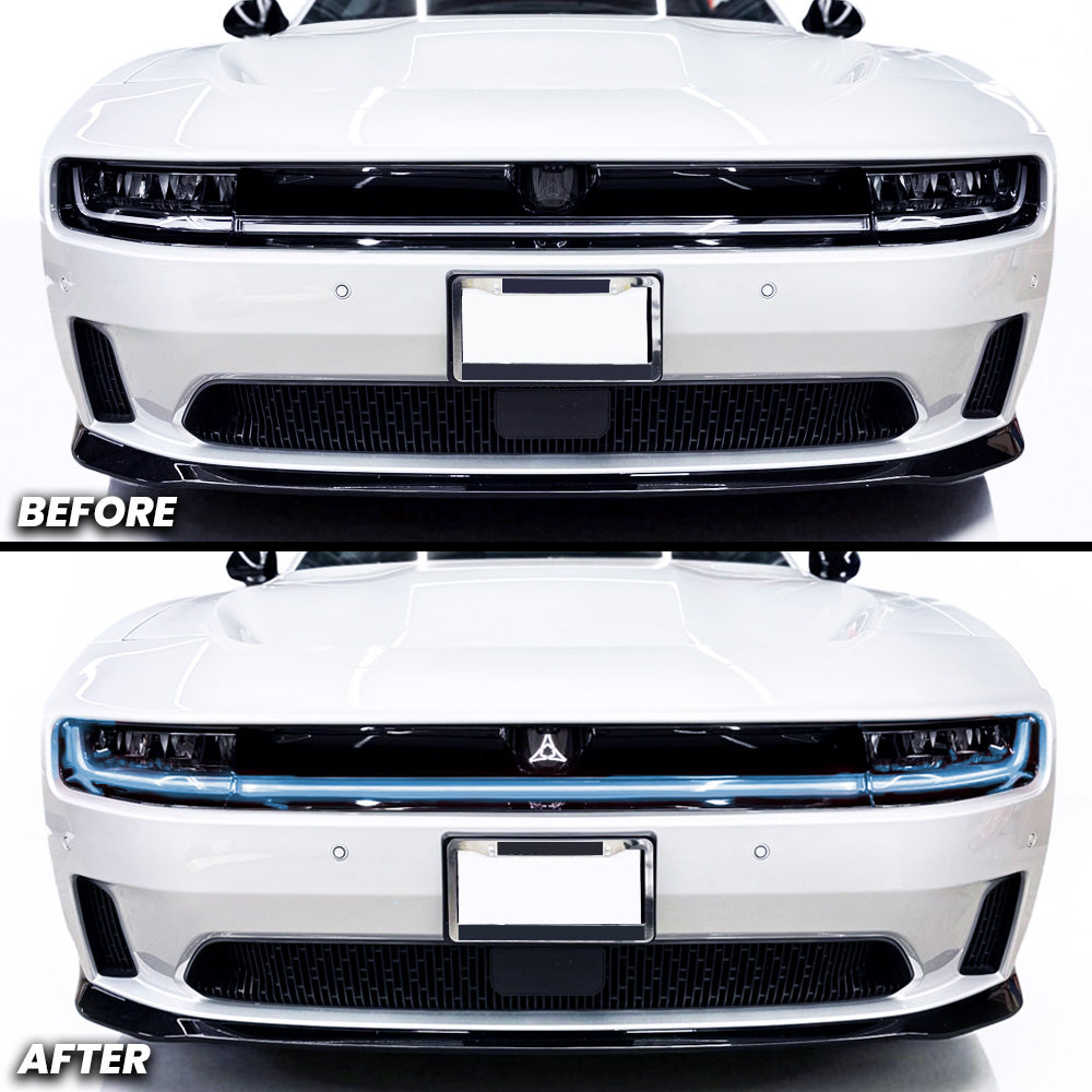 Headlight DRL Daytime Running Lights Pre-cut Overlay Tint compatible with 2025+ Dodge Charger Daytona