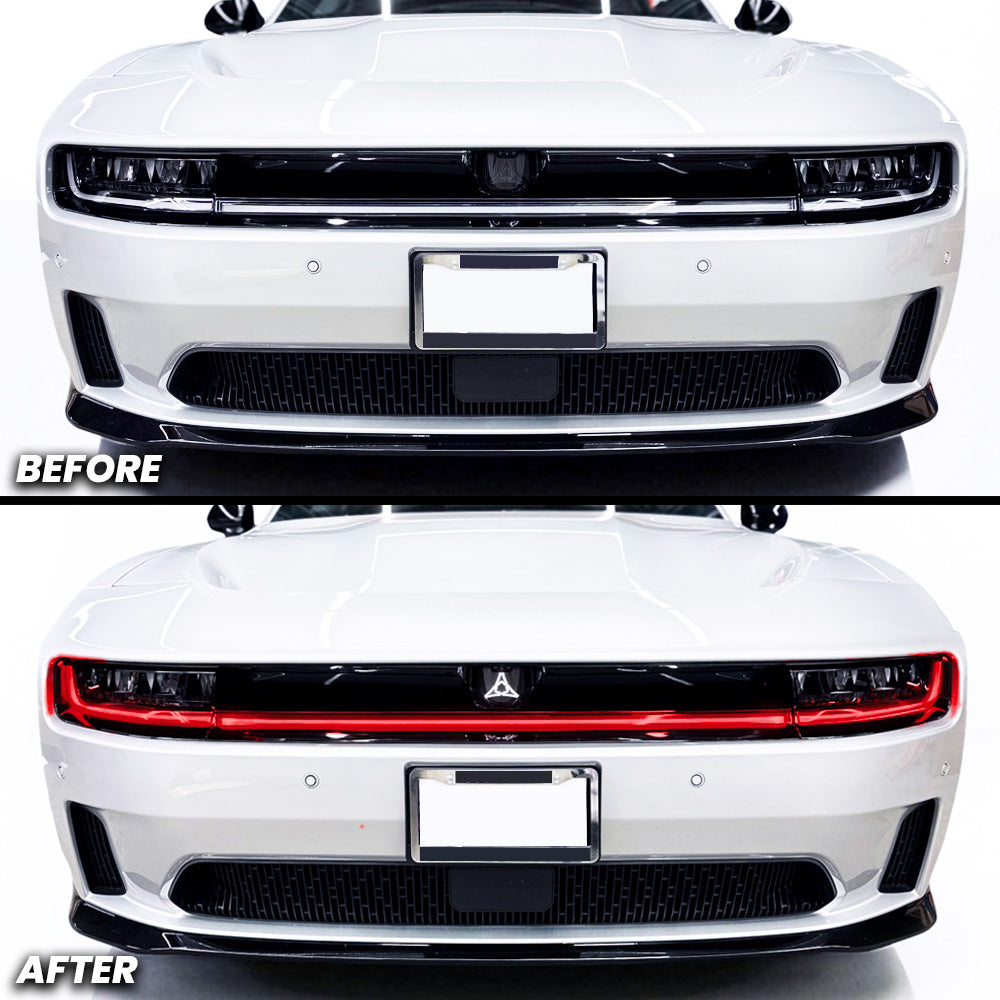 Headlight DRL Daytime Running Lights Pre-cut Overlay Tint compatible with 2025+ Dodge Charger Daytona