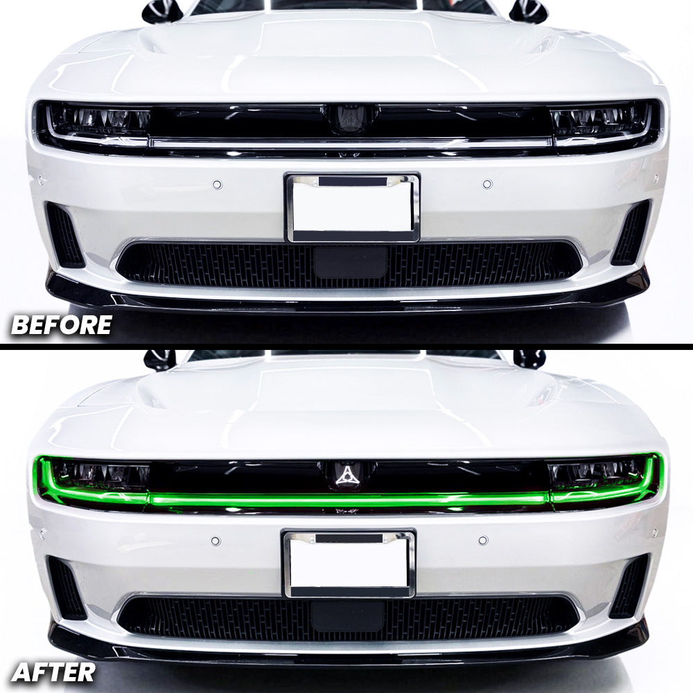 Headlight DRL Daytime Running Lights Pre-cut Overlay Tint compatible with 2025+ Dodge Charger Daytona