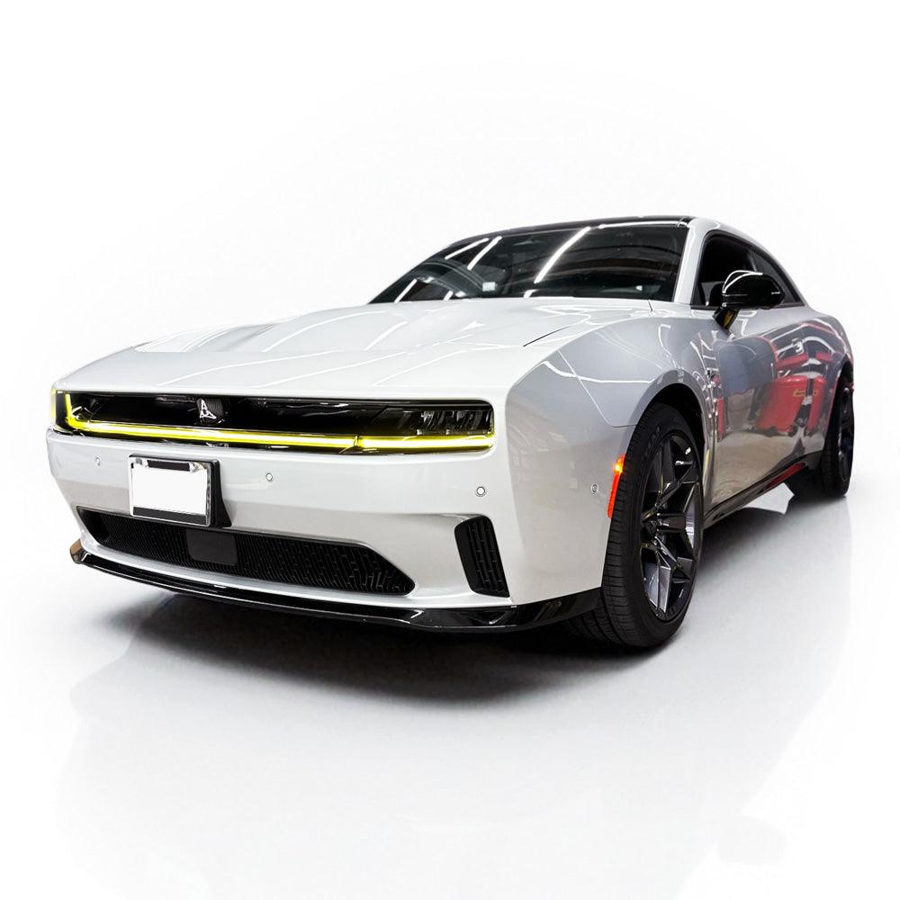 Headlight DRL Daytime Running Lights Pre-cut Overlay Tint compatible with 2025+ Dodge Charger Daytona