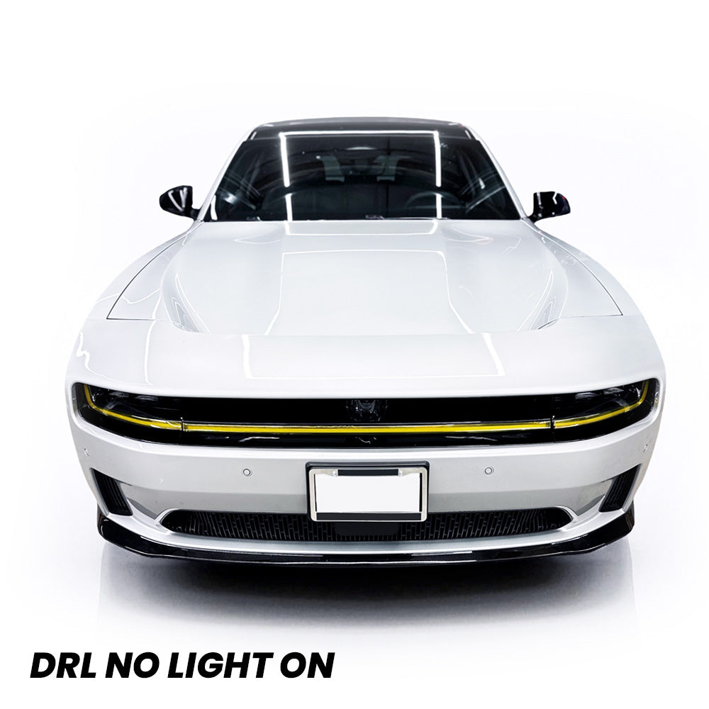 Headlight DRL Daytime Running Lights Pre-cut Overlay Tint compatible with 2025+ Dodge Charger Daytona