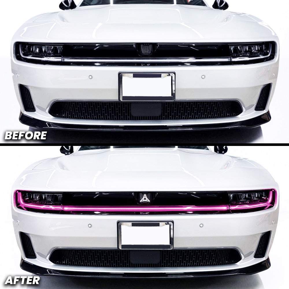 Headlight DRL Daytime Running Lights Pre-cut Overlay Tint compatible with 2025+ Dodge Charger Daytona