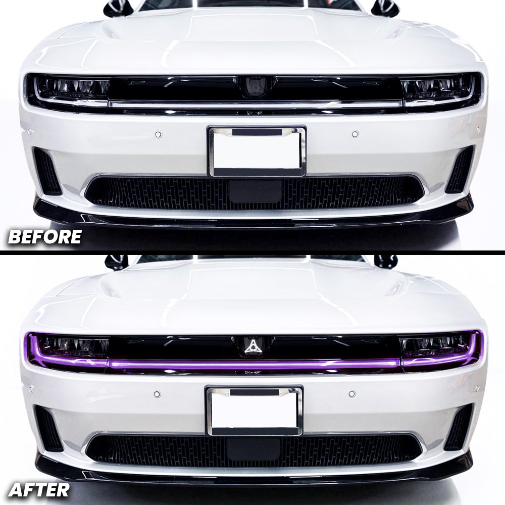 Headlight DRL Daytime Running Lights Pre-cut Overlay Tint compatible with 2025+ Dodge Charger Daytona