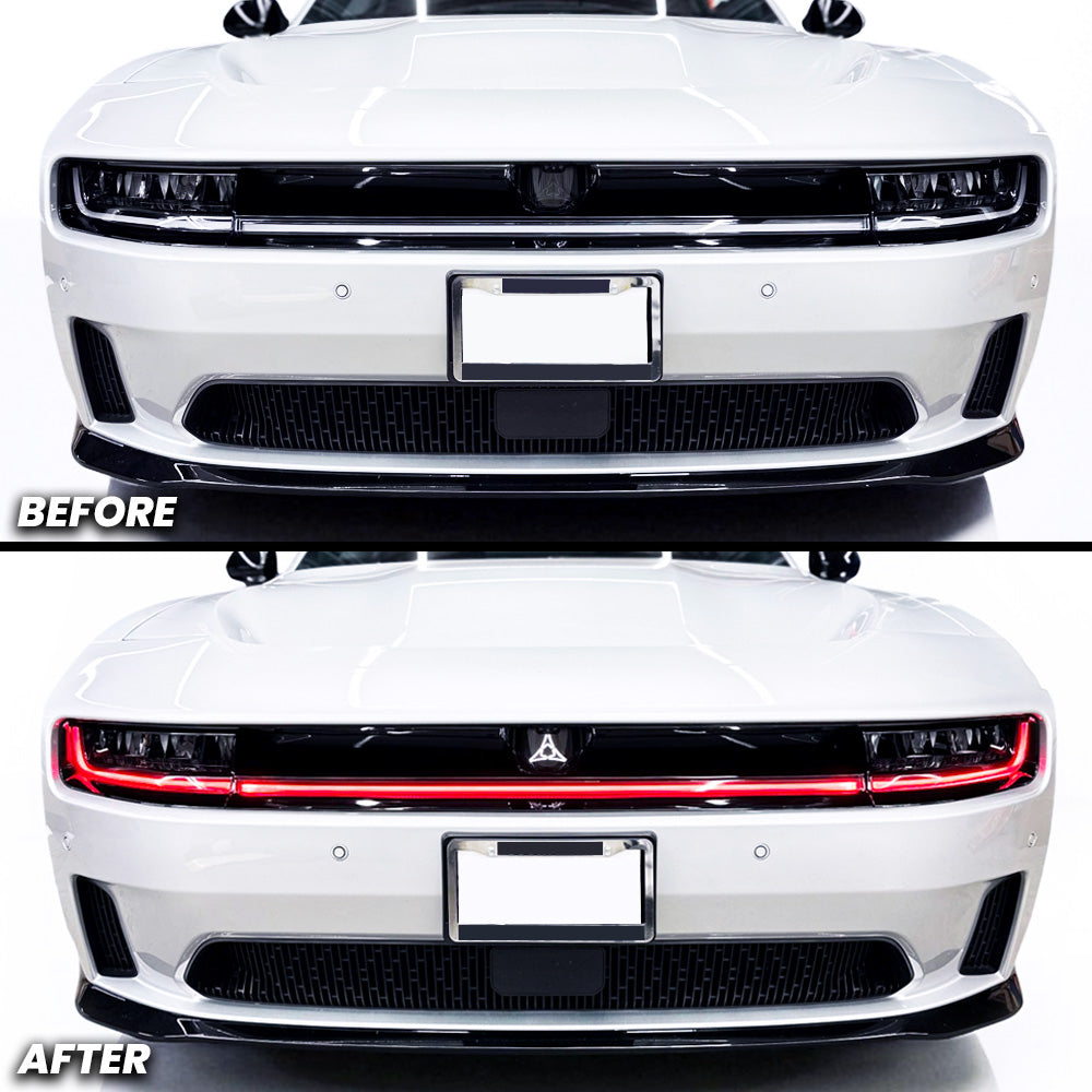 Headlight DRL Daytime Running Lights Pre-cut Overlay Tint compatible with 2025+ Dodge Charger Daytona