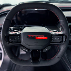 AFDOverlays Steering Wheel Emblem Pre-cut Overlay compatible with 2025+ Dodge Charger Daytona