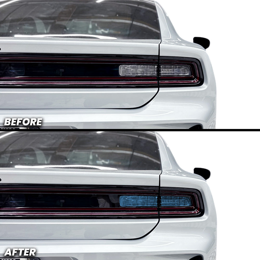Rear Tail Light Reverse Light and Turn Signal Light Pre-cut Overlay Tint for 2025+ Dodge Charger Daytona