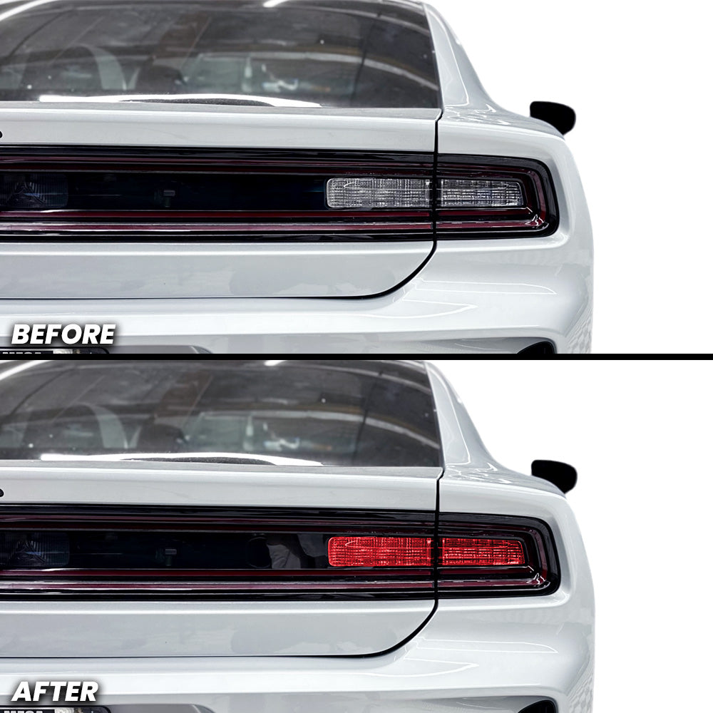 Rear Tail Light Reverse Light and Turn Signal Light Pre-cut Overlay Tint for 2025+ Dodge Charger Daytona