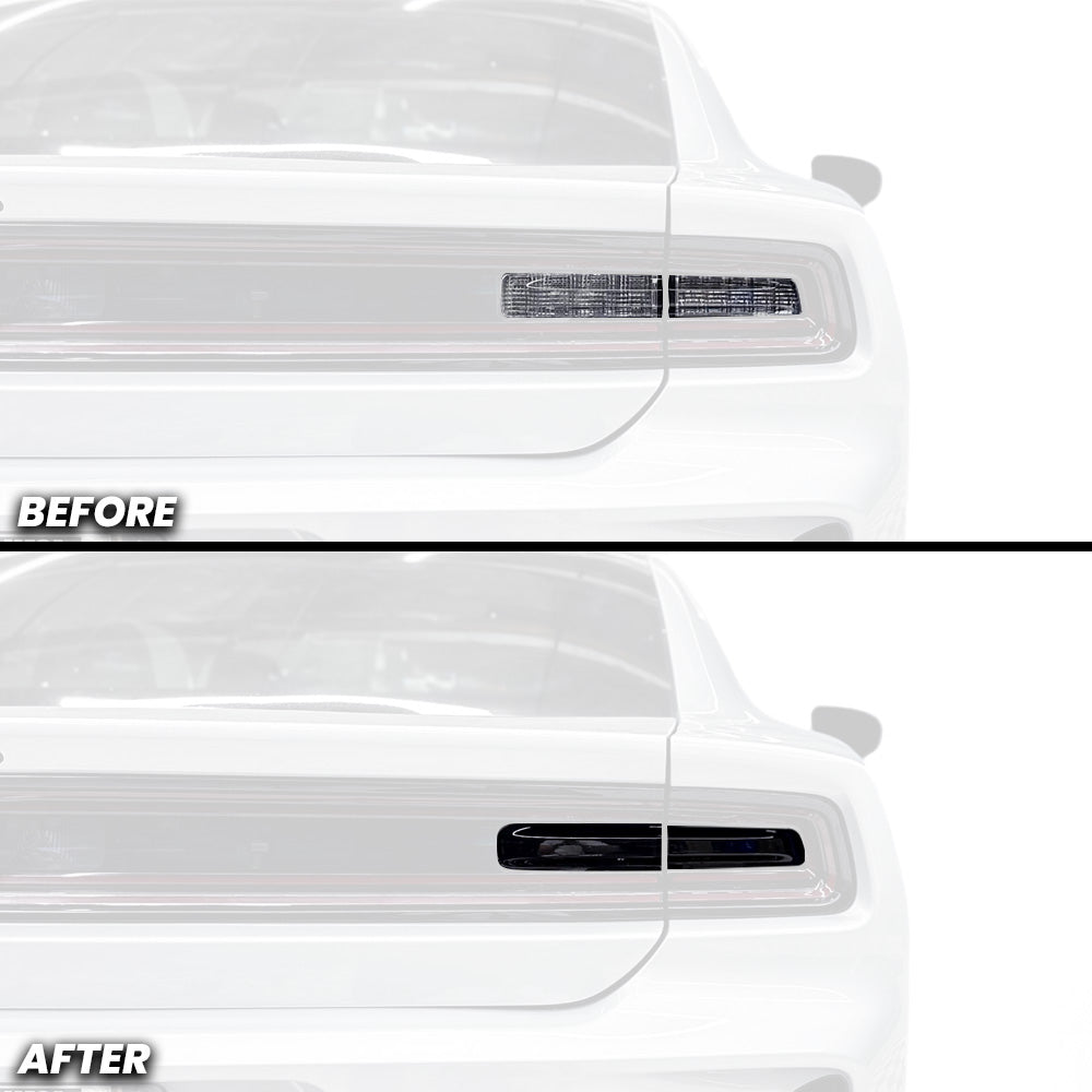 Rear Tail Light Reverse Light and Turn Signal Light Pre-cut Overlay Tint for 2025+ Dodge Charger Daytona
