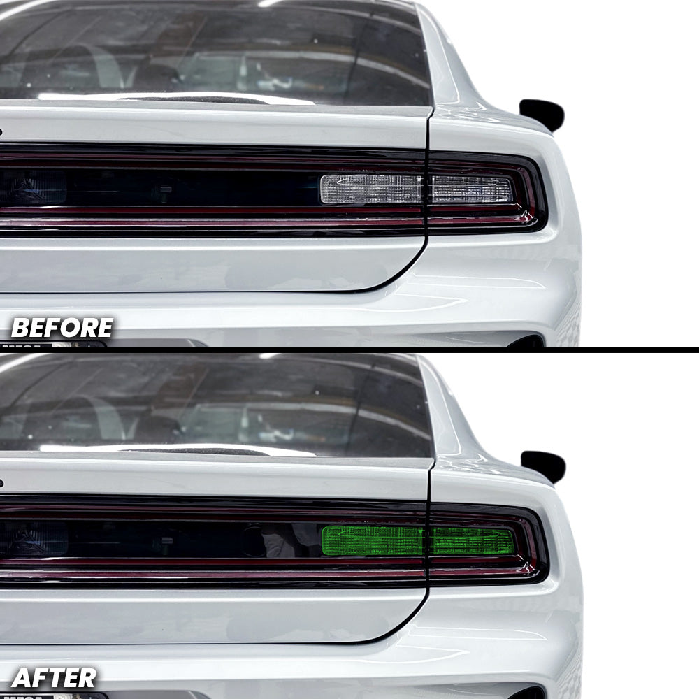 Rear Tail Light Reverse Light and Turn Signal Light Pre-cut Overlay Tint for 2025+ Dodge Charger Daytona