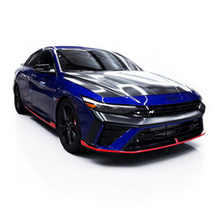 Front Bumper Chrome Grill Delete Pre-cut Overlay Strip for 2024+ Elantra