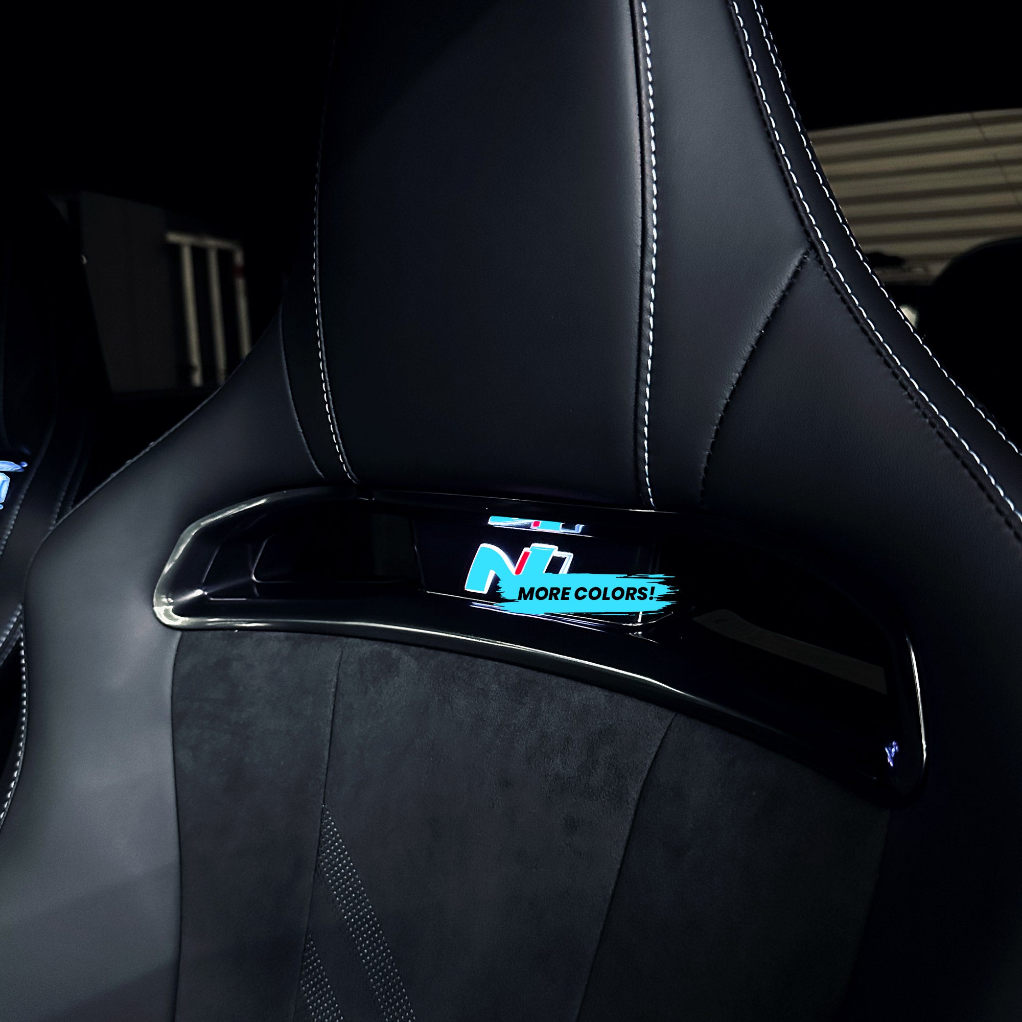 AFDOverlays Seat Logo Pre-cut Overlay Tint for 2024+ Elantra N