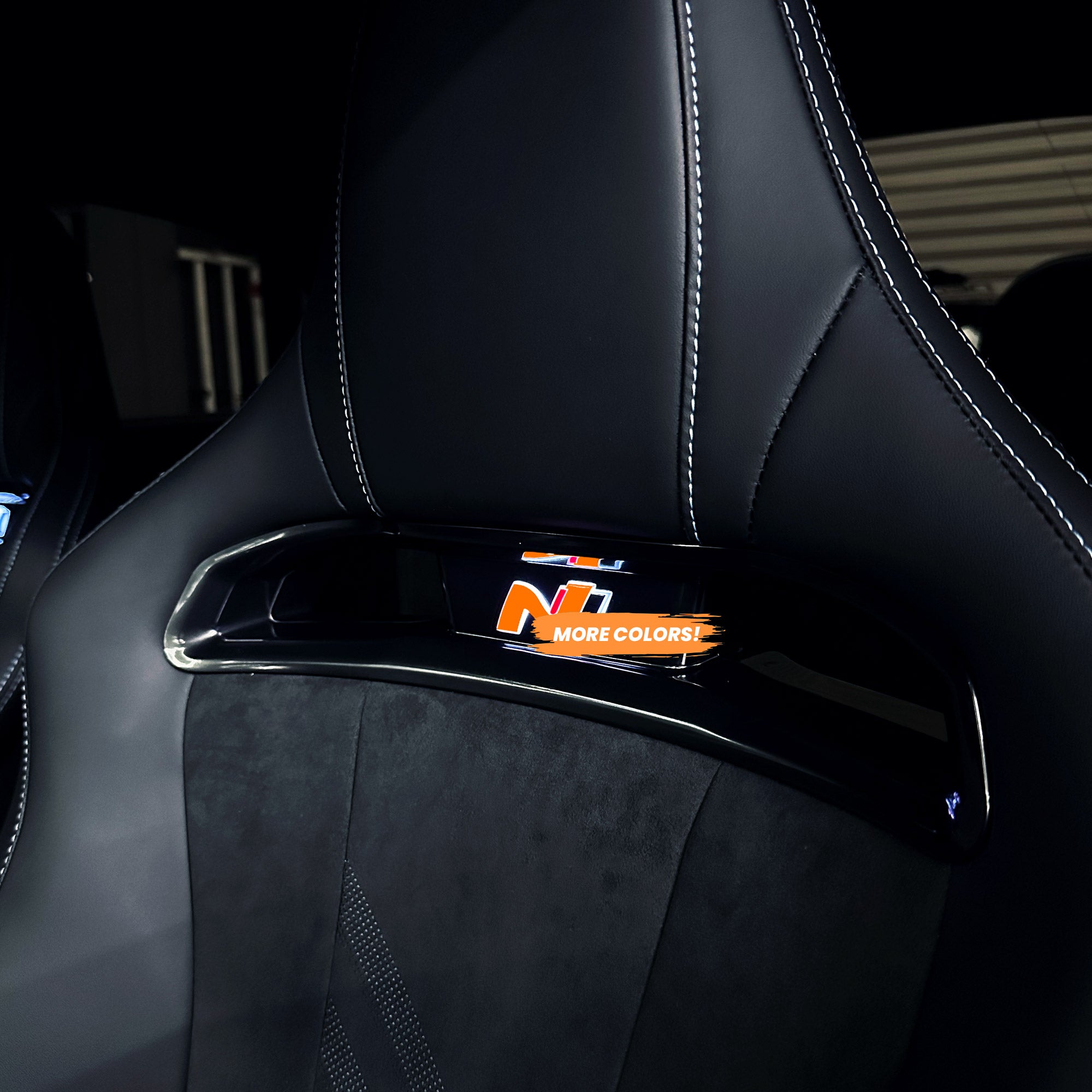 AFDOverlays Seat Logo Pre-cut Overlay Tint for 2024+ Elantra N