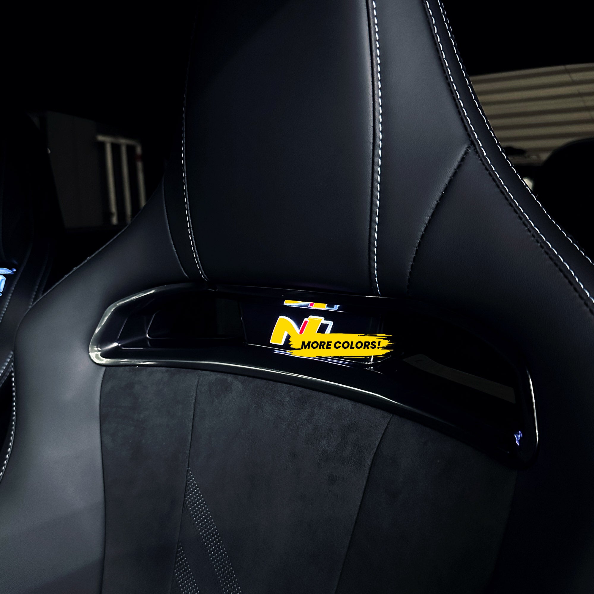 AFDOverlays Seat Logo Pre-cut Overlay Tint for 2024+ Elantra N