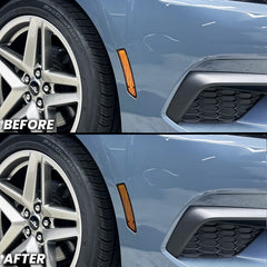 Front Bumper Reflector Pre-Cut Overlay for 2024+ Ford Mustang