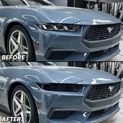 Tinted Full Headlight Pre-Cut Overlay for 2024+ Ford Mustang