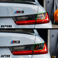 2021-2024 BMW G80 M3 Tail Light Turn Signal Pre-cut Overlay Smoked