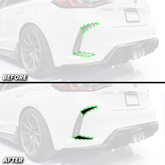 Rear Bumper Side Fang Accents for 2023+ Honda Civic Type-R FL5