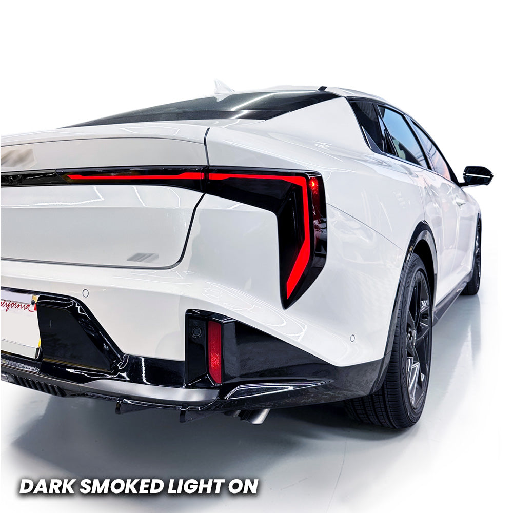 Full Rear Tail Light Brake and Turn Signal Pre-cut Overlay Smoked Tint for 2025+ Kia K4
