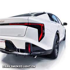 Full Rear Tail Light Brake and Turn Signal Pre-cut Overlay Smoked Tint for 2025+ Kia K4