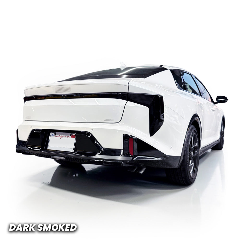 Full Rear Tail Light Brake and Turn Signal Pre-cut Overlay Smoked Tint for 2025+ Kia K4