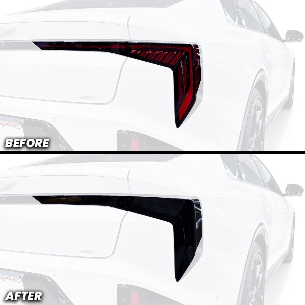 Full Rear Tail Light Brake and Turn Signal Pre-cut Overlay Smoked Tint for 2025+ Kia K4