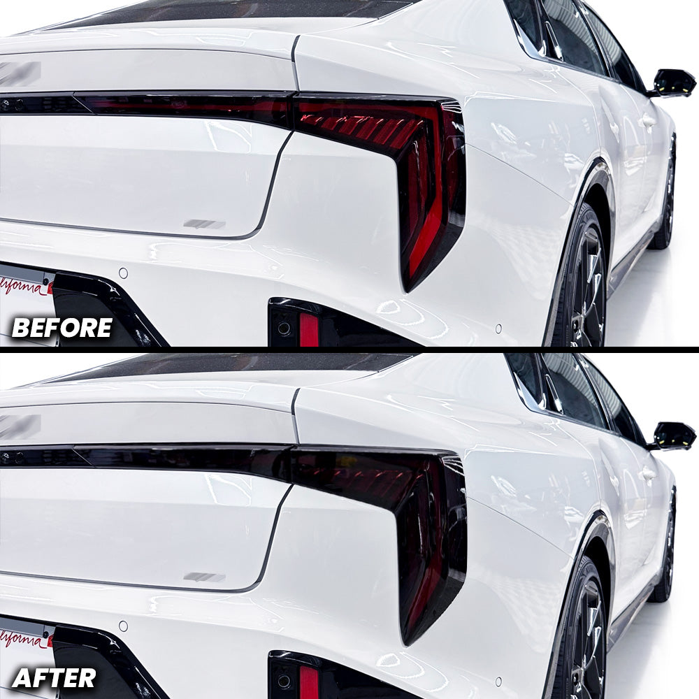 Full Rear Tail Light Brake and Turn Signal Pre-cut Overlay Smoked Tint for 2025+ Kia K4