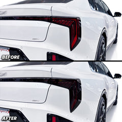 Full Rear Tail Light Brake and Turn Signal Pre-cut Overlay Smoked Tint for 2025+ Kia K4