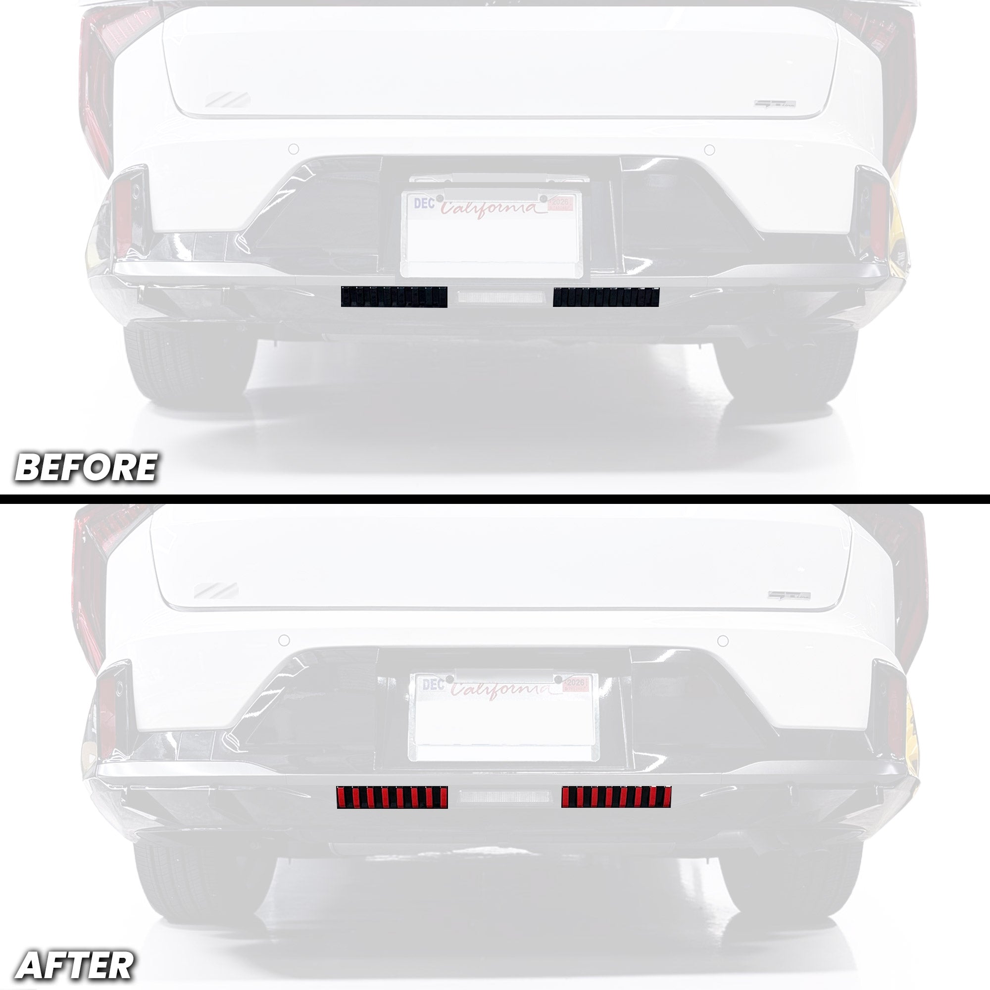 Rear Diffuser Middle Section Pin-stripe Pre-cut Overlay for 2025+ K4 GT-Line Sedan Only