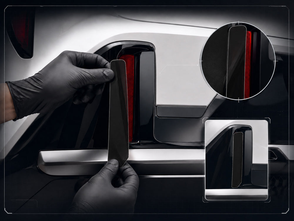 Tail light overlay installation