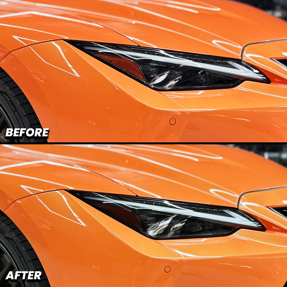 Headlight Amber Delete Pre-cut Overlay Tint compatible with 2021-2026 Lexus IS300 IS350 IS500