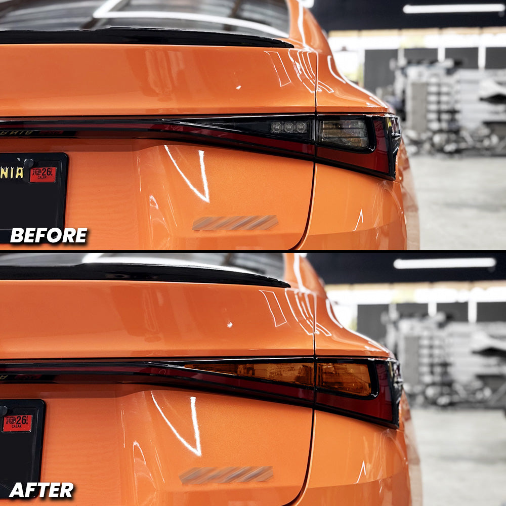 Tail Light Turn Signal and Reverse Light Pre-cut Overlay Smoked Tint for 2021-2025 Lexus is 300 350 500 (Copy)