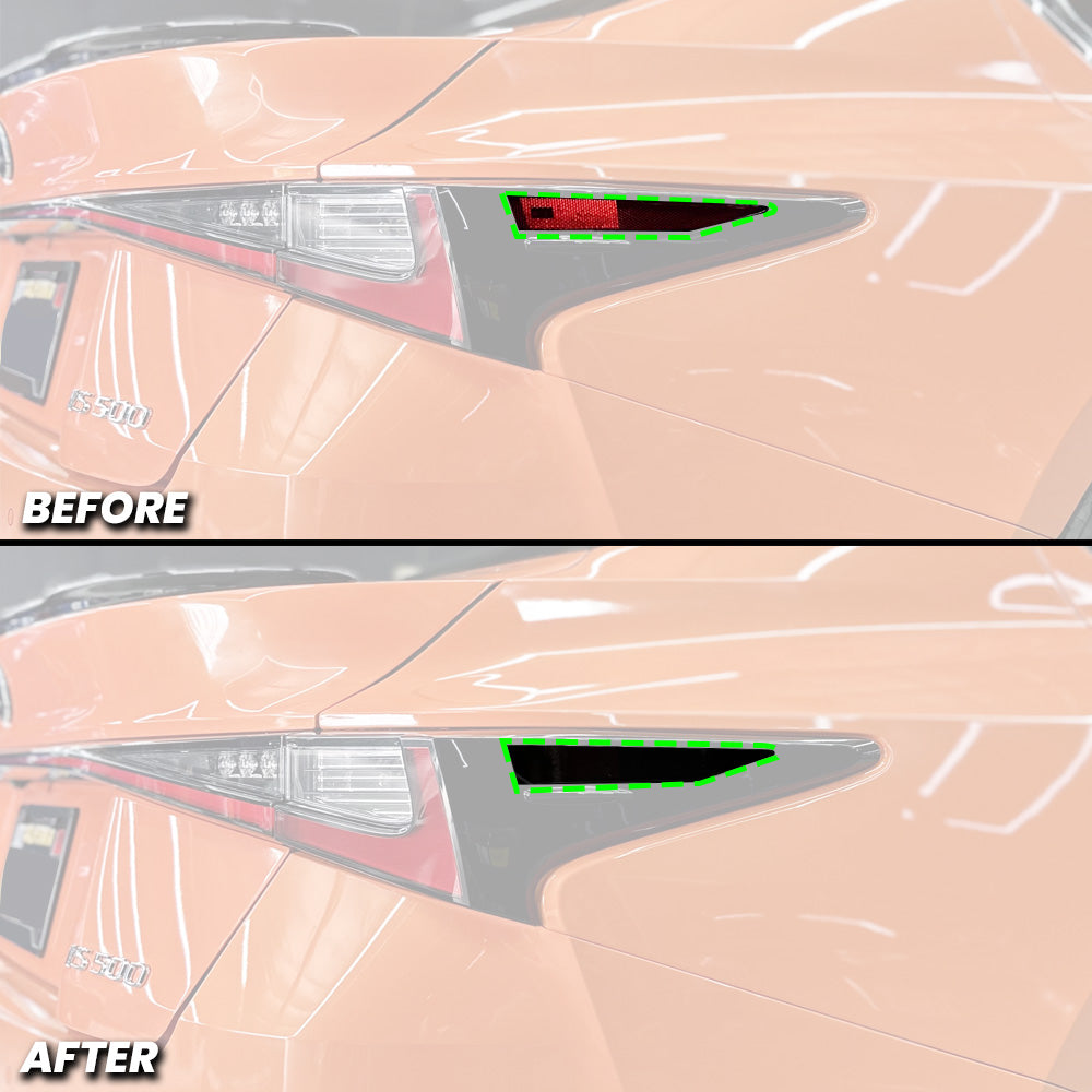 Tail Light Side Reflector Marker Pre-cut Overlay Tint for 2021-2025 Lexus is 300 350 500