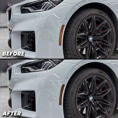 2023+ BMW G87 M2 Front Bumper Reflector Pre-cut Overlay Smoked