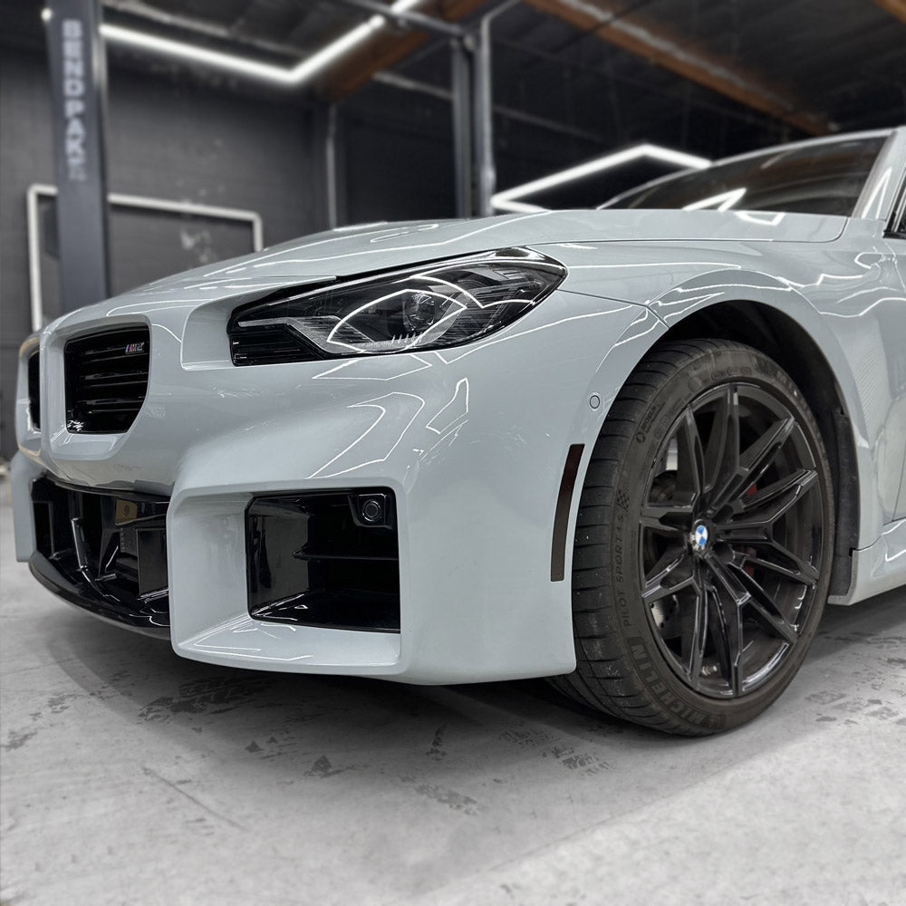 2023+ BMW G87 M2 Front Bumper Reflector Pre-cut Overlay Smoked