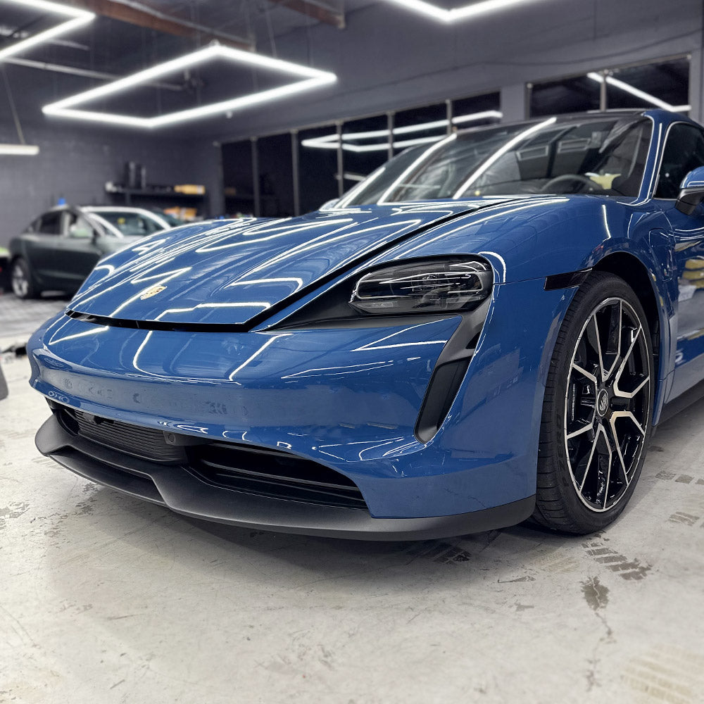 2019-2024 Porsche Taycan Headlight Under Eyelid Pre-cut Overlay