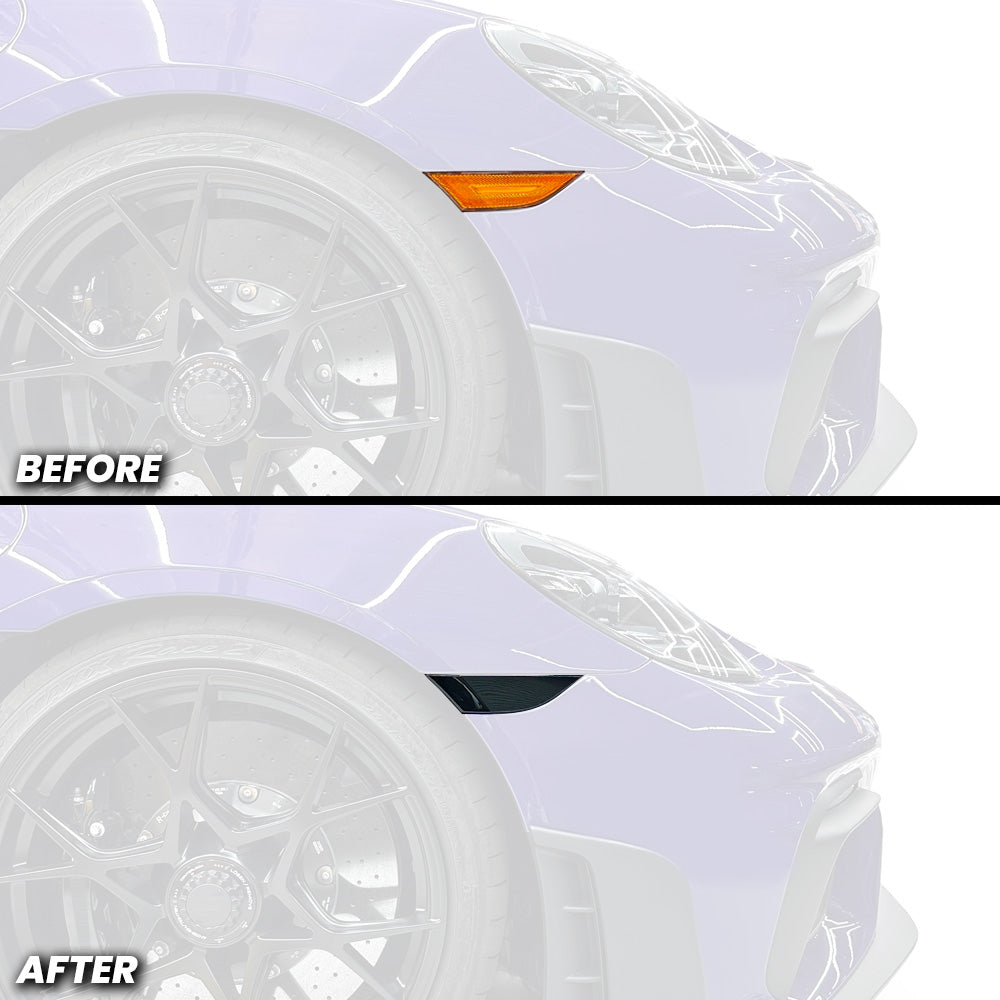 Front Bumper Reflector Pre-cut Overlay Tint for 2023-2025 Porsche 718 Cayman GT4 RS