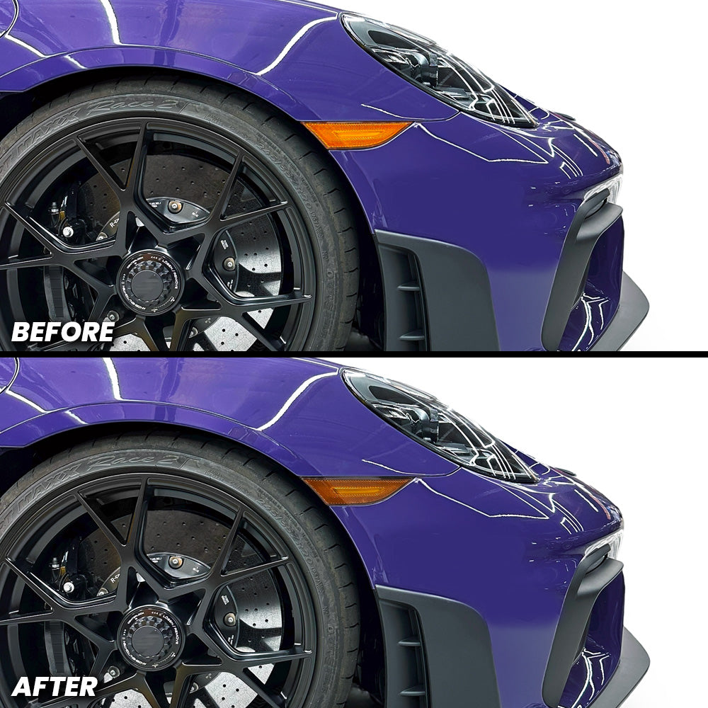 Front Bumper Reflector Pre-cut Overlay Tint for 2023-2025 Porsche 718 Cayman GT4 RS