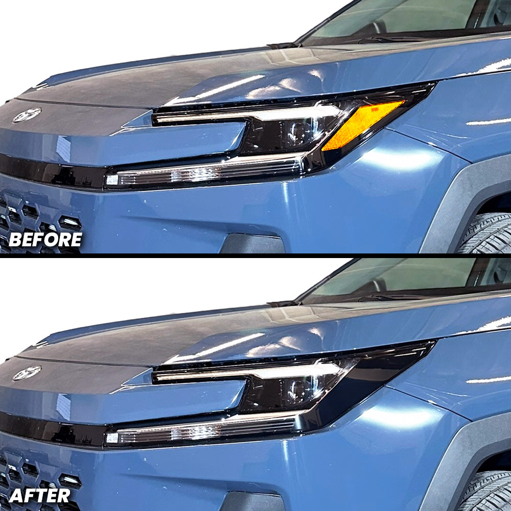 Headlight Amber Delete Pre-cut Overlay Tint for 2026+ RAV4