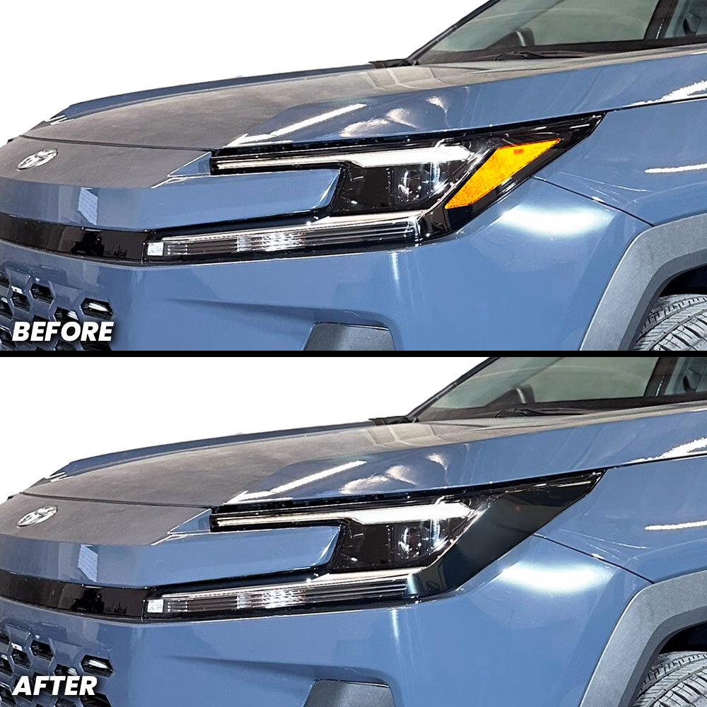 Headlight Amber Delete Pre-cut Overlay Tint for 2026+ RAV4