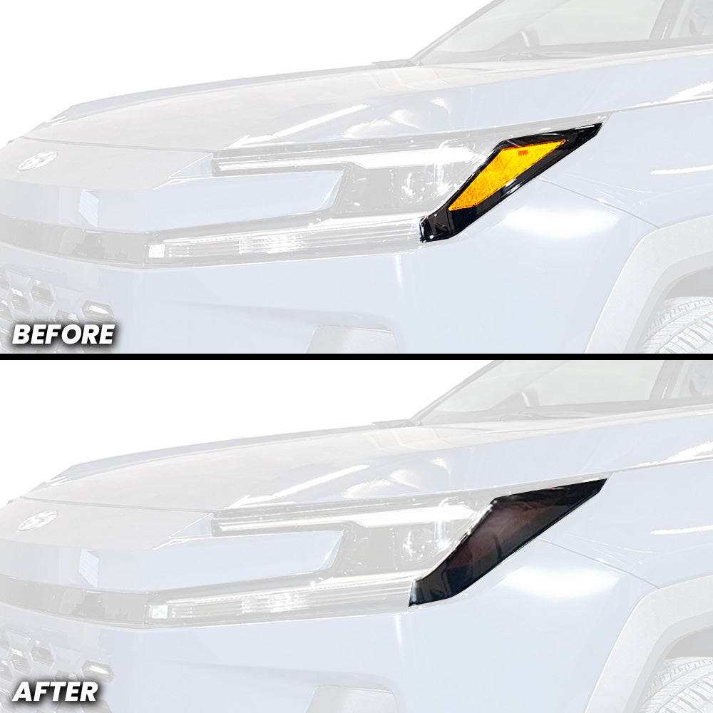 Headlight Amber Delete Pre-cut Overlay Tint for 2026+ RAV4