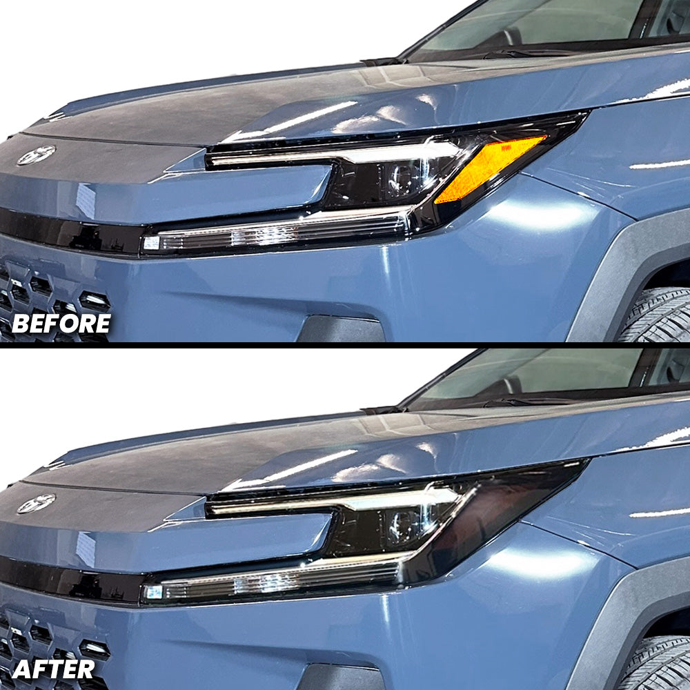 Headlight Amber Delete Pre-cut Overlay Tint for 2026+ RAV4