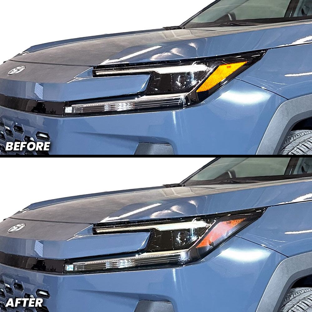Headlight Amber Delete Pre-cut Overlay Tint for 2026+ RAV4