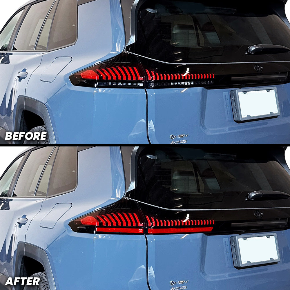 Rear Tail Light Turn Signal and Reverse Light Pre-cut Overlay Tint for 2026+ RAV4